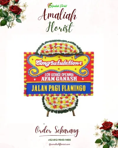 Bunga Papan Congratulation di Bolang
